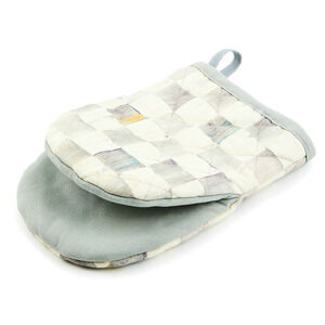 Brand New Mackenzie-Childs Sterling Check Mini Oven Mitt
